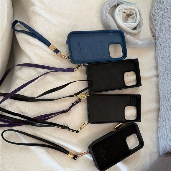 Lot of 4 iPhone pro cases w/ straps/wallet/crossbody - Picture 3 of 14